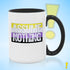 Assume Nothing Nonbinary Pride Flag Color Accent Mug